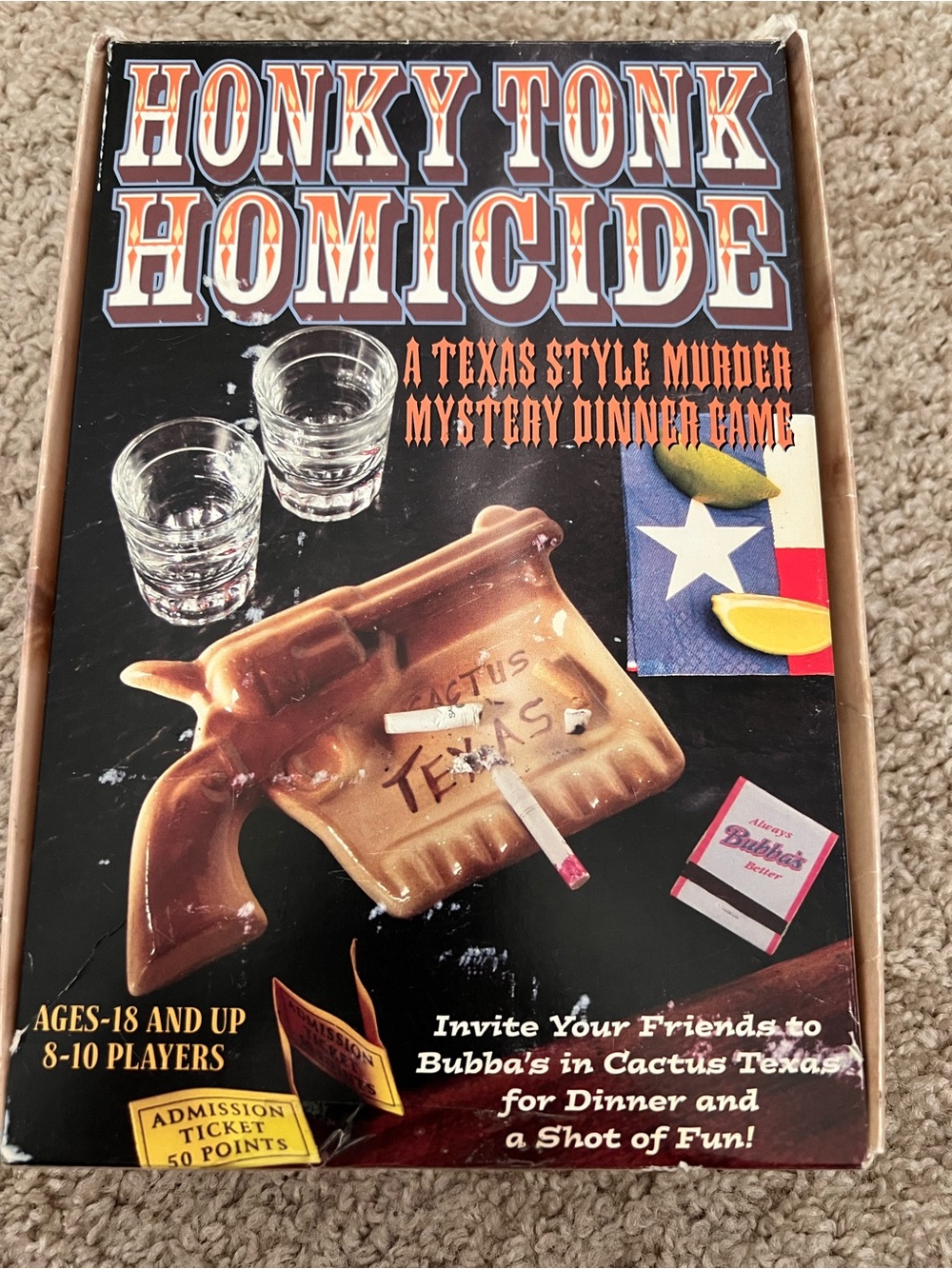 NEW Honky Tonk Homicide Texas Murder Mystery Dinner Party Game 8-10 Players